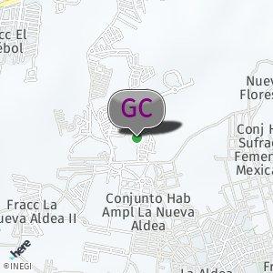 Cerca de la cancha de arena