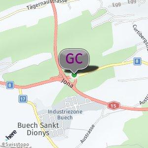 Parkplatz bei der Autobahnausfahrt