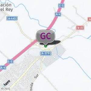 Aparcamiento de gasolinera