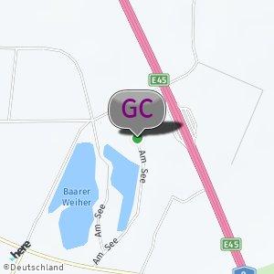 Wäldchen an der Autobahnraststätte