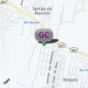 Rua ao lado do Aeroclube