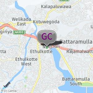 Ethul Kotte, bus stopnear Diyawanna lake