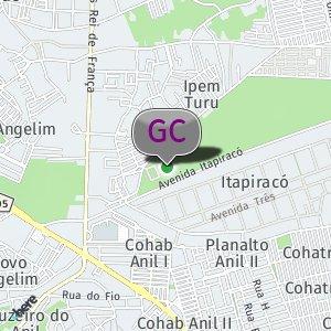 Portão da quadra da reserva Itapiracó