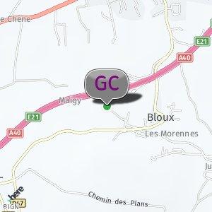 Route service derrière autoroute