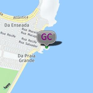 Pedreira entre prainha e praia grande