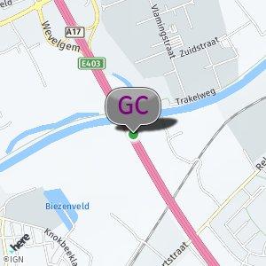 Onder de E403 brug