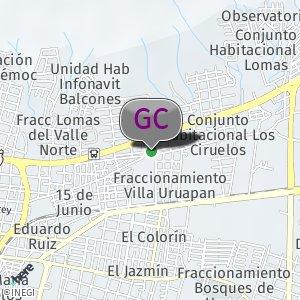 Calle a espaldas de la gasolinera Garibay