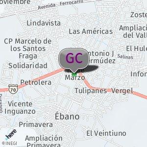 Gasolinera frente al Flamingo