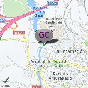 Camino a la presa de Fuentes Claras