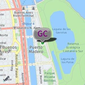 Puerto Madero al anochecer