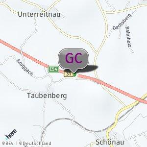 Schönau Richtung Taubenberg an der B31