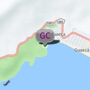 Canto da Praia Guaecá, lado da mata