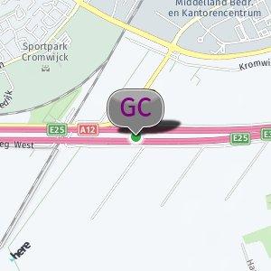 Tussen de A12 bij de tunneltjes