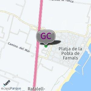 Al lado del aparcamiento