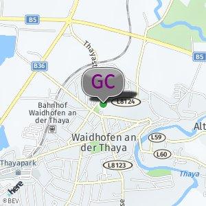 WC Anlage beim Waldrapp Gehege