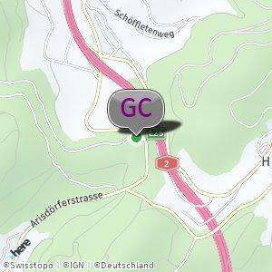 Kiesplatz im Wald
