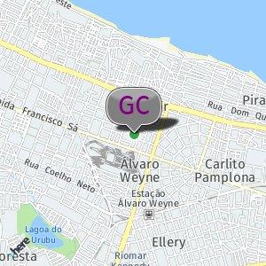 Árvores próximo à escola