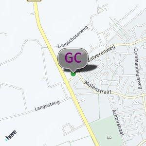 Beschut wandelpad achter parkeerplek