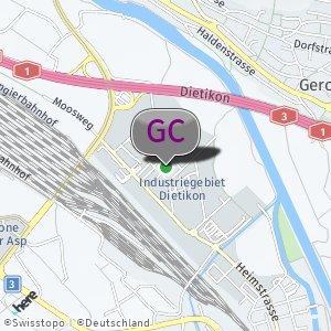 Tesla Supercharger mit Shop und WC