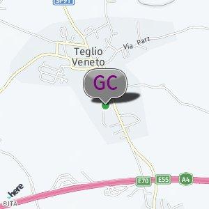 Strada per entrare Area Servizio da Teglio Veneto