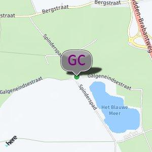 Bosje tegenover parking