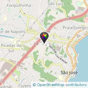 Rua nova entre BR e IFSC São José