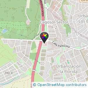 Parte de atrás del parking del Aldi