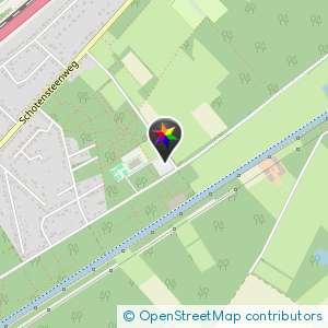 Verlaten afgelegen parking met bos