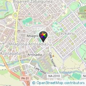 Arboleda entre Oberena y el Polideportivo Arrosadia