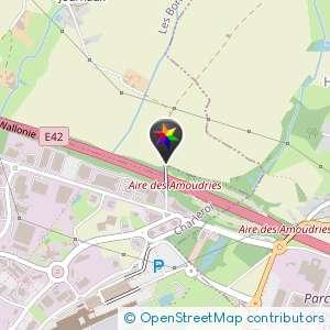 Pont autoroute carrefour haute tention