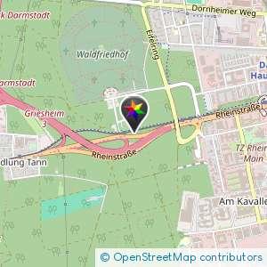 Waldfriedhof Darmstadt Straßenbahnhaltestelle