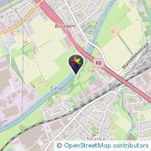 Bankje langs de Leie