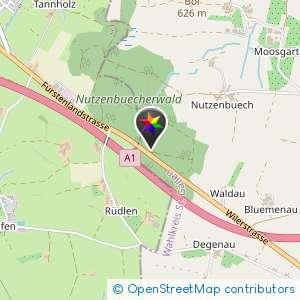 Richtung Gossau Parkplatz links im Wald/Wilerstrasse