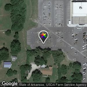 Walmart parking lot far left parking spot