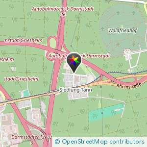 Waldstück Darmstadt Siedlung Tann Nähe A5