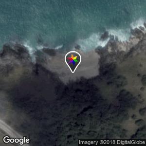Zona de rocas en playa de manzanillo