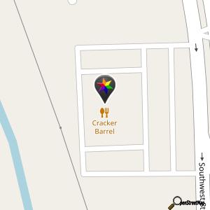 Cracker Barrel Parking Lot and Bathrooms