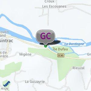 Riviere Dordogne entre Gintrac et Loubressac