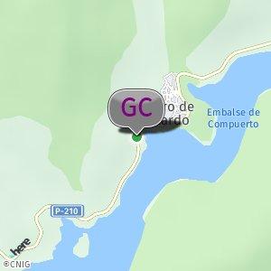 Carretera P210, curva ante de entrar en Otero de Guardo