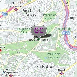 Parque de la Cuña Verde de Latina: Calle Caramuel