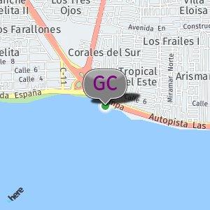 Puente Juan Carlos orilla del mar